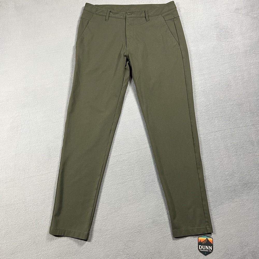 BYLT Pants Mens L Green Slim Straight 2.0 Everyday Stretch Performance Chinos